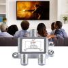 2-Way Coaxial Diplexer  TV and Satellite Signal Combiner, High-Performance Rf switchs | Coax Signal Splitter for Home Theater, Digital Receivers, HDTVs Antenna Systems view 3