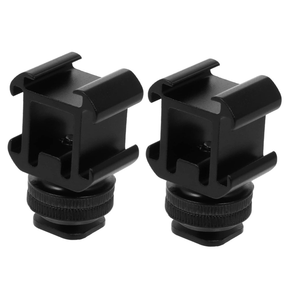 Artibetter Hot Shoe Base Kit 3-Head Camera Mount Adapter for Shoes Mount Accessory