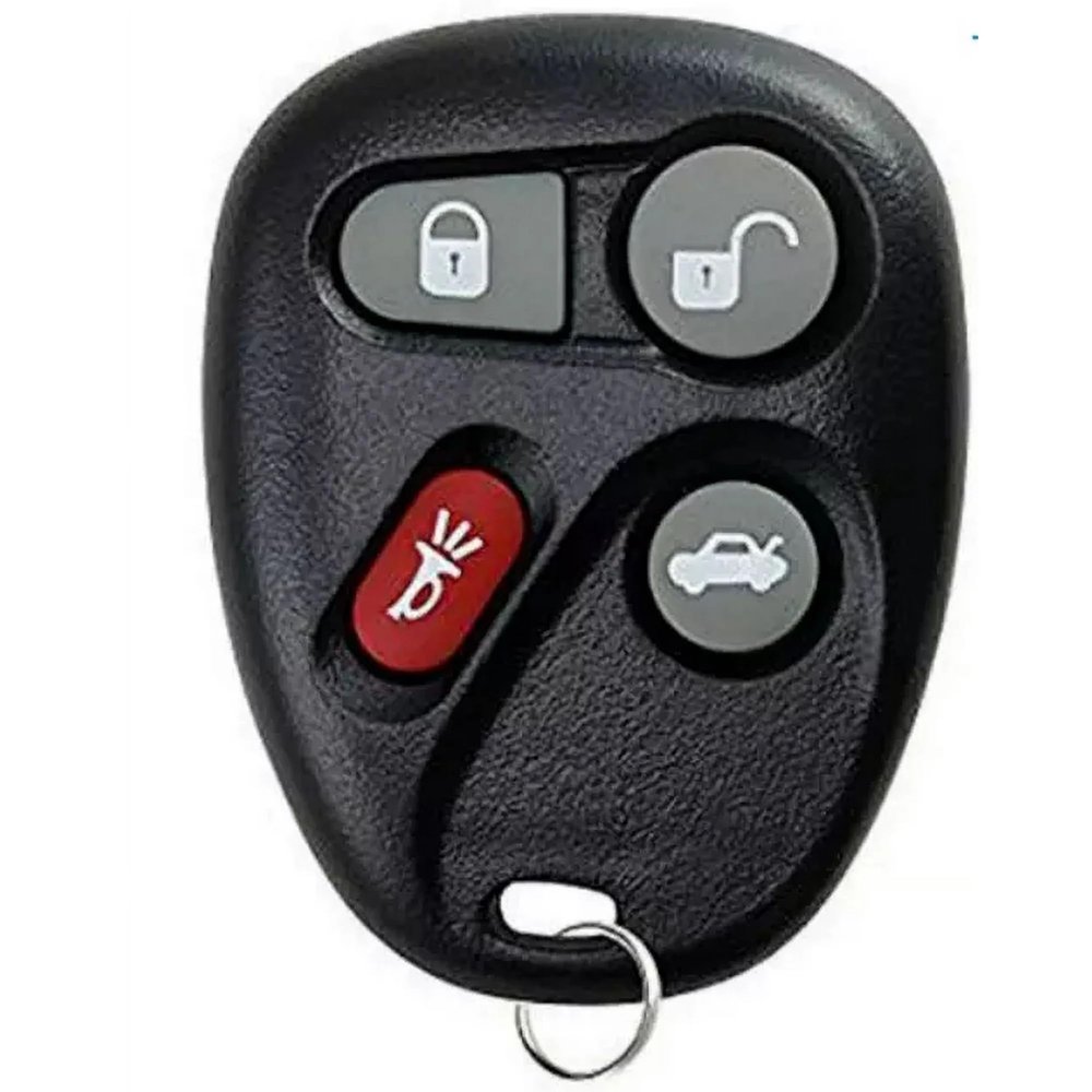 4 Button Remote Keyless Entry Replacement for Cadillac De Ville / Oldsmobile Alero, Aurora / Pontiac Bonneville, Grand Am / Buick Le Sabre 2001-2005 FCC ID: KOBLEAR1XT PN: 25695954, 25695955