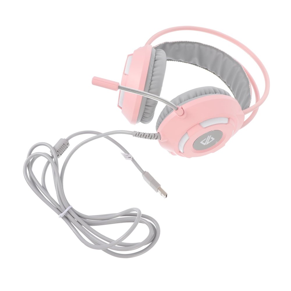 Angoily Over-Ear Gaming Headset Noise-Cancelling Microphone Comfortable Design for Pc Computer Gaming Realistic Surround Sound for Immersive Stylish