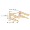 ARTIBETTER 1pc Ergonomic Laptop Stand Wooden Desk Heighten Reduce Neck Pain Storage Rack view 2