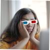 Gatuida 100pcs Cardboard Glasses for Movies and Videos Anaglyph Glasses for Boys and Girls and Adults for and Publications view 3