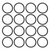 16Pcs Speaker Sealing Rings, High Density EVA Foam Speaker Sealing Rings Replacement, Enhanced Sound Quality, for PA or DJ Subwoofers and Bass Speaker view 1