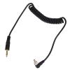 ICRPSTU 2pcs Universal 3.5mm to Male Flash PC Sync Cable Coiled Cord with Screw Lock for Digital Cameras view 4