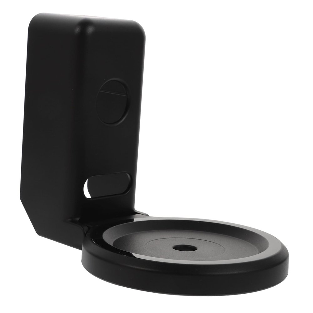 Angoily 1pc Punch Wall Mount Bracket for Echo Easy Install Voice Box Storage Rack Non-damaging Speaker Holder for Home Use Black