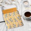 Embroidered Fabric Sleeve for iPad 9.7/10.2/10.5/10.9, Nook Glowlight Plus, Mass Market Paperback Books  Padded Protective Cover, Handcrafted Character - Yellow & Beige Daisy view 3