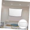 DOITOOL Small Projector Screen Polyester Aspect Ratio Pull Down for Movie Night Home Theater view 4