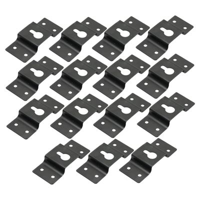 ARTIBETTER 15pcs Speaker Hanger Plate Connectors Surround Speaker Wall Mount Hooks Easy Install Wall Hangers for Heavy Duty Items
