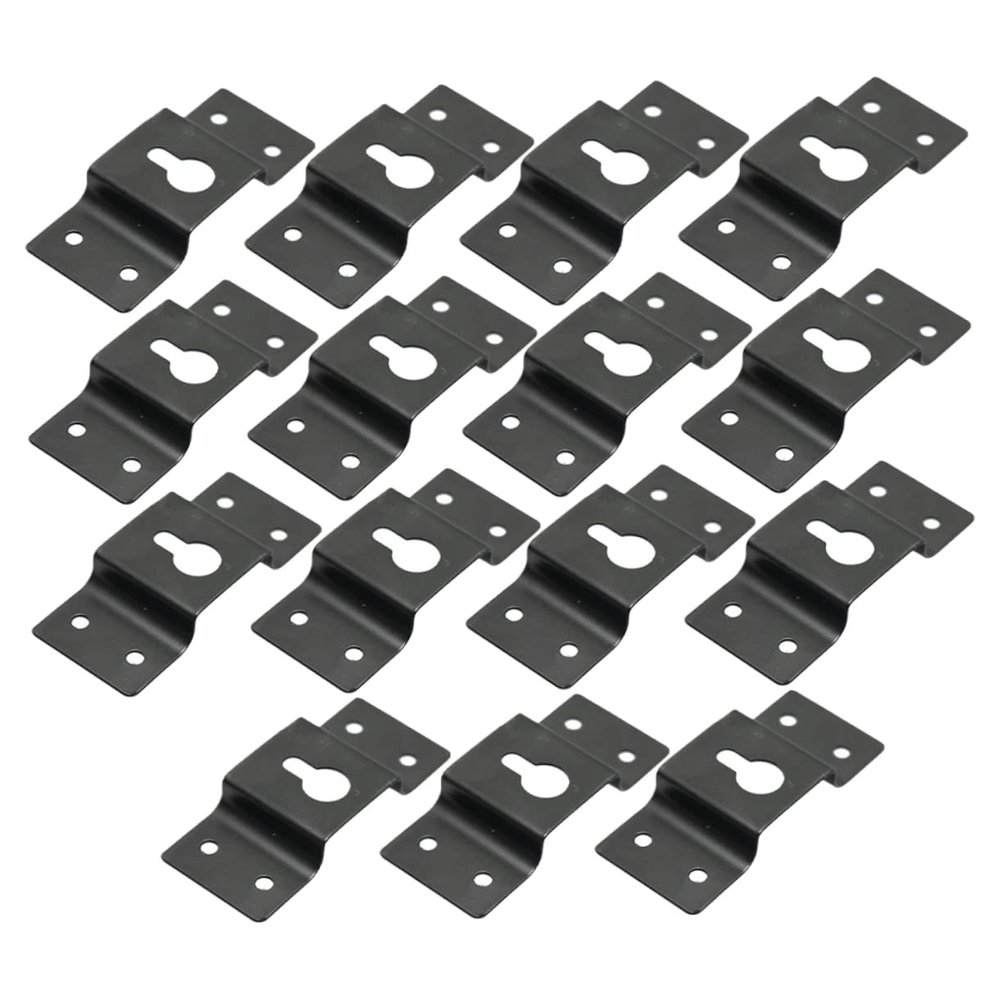ARTIBETTER 15pcs Speaker Hanger Plate Connectors Surround Speaker Wall Mount Hooks Easy Install Wall Hangers for Heavy Duty Items