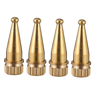 DOITOOL 4pcs Copper Speaker Feet Isolation Base Shockproof Stand for Amplifier and Turntable Dampening Pads Compact and Easy to Install Speaker Spike Foot