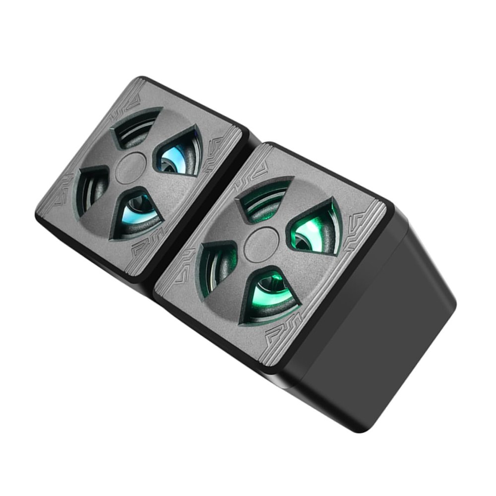2pcs Mini Wired Gaming Speakers with RGB Led Portable USB Computer Loudspeakers for Laptop Desktop and Home High Compatibility Surround Sound and Stylish Design