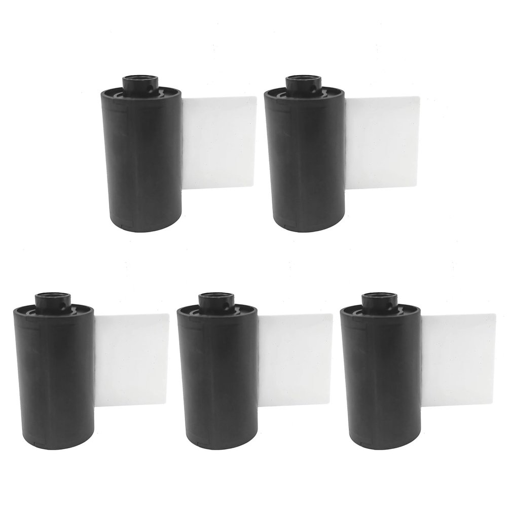 BOLOUY Pack of 5 Reloadable Film Canisters Film Cassettes for 35mm/135mm Cameras High Durability and Easy Loading Storage Case