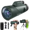 10X42 HD Monocular for Adults, Military Grade Compact Monocular Telescope with BAK-4 Prism & FMC Lens & Smartphone Holder & Tripod, Stargazing Hunting Bird Watching, Camping Hiking Travel Accessories view 1