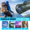 10X42 HD Monocular for Adults, Military Grade Compact Monocular Telescope with BAK-4 Prism & FMC Lens & Smartphone Holder & Tripod, Stargazing Hunting Bird Watching, Camping Hiking Travel Accessories view 4