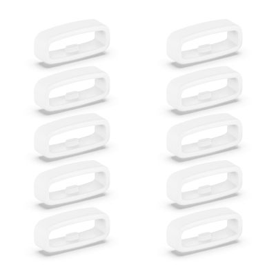 BOLOUY 10pcs Silicone Fastener 18mm / 20mm / 22mm Wristband Keeper Smartwatch Strap Retainer Holder Replacement Accessory
