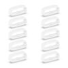 BOLOUY 10pcs Silicone Fastener 18mm / 20mm / 22mm Wristband Keeper Smartwatch Strap Retainer Holder Replacement Accessory view 1
