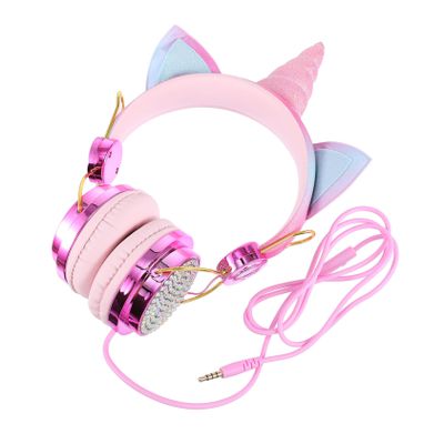 Angoily Adorable Boys and Girls Headphones Wire Over Ear Headset for School Decorative Earphones