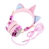 Angoily Adorable Boys and Girls Headphones Wire Over Ear Headset for School Decorative Earphones view 1