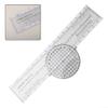 Aviation Slide Ruler 360 Rotatable Azimuth Plotter Navigation Engineering Measuring Tool for Pilots Flight Planning Map Reading 4 Scale Conversion view 2