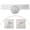 Aviation Slide Ruler 360 Rotatable Azimuth Plotter Navigation Engineering Measuring Tool for Pilots Flight Planning Map Reading 4 Scale Conversion view 3