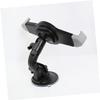 LABRIMP 1pc Suction Cup Tablet Holder for Devices Vehicle Mounted Storage Rack for Navigators and Tablets Easy Install Car Accessory Black view 2