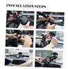 LABRIMP 1pc Suction Cup Tablet Holder for Devices Vehicle Mounted Storage Rack for Navigators and Tablets Easy Install Car Accessory Black view 3