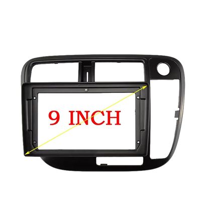 2 Din Car Dvd Fascia Multimedia For 1998-2000 Compatible with CIVIC (9INCH) MP3 MP5 Video Audio Stereo Panel Frame Cables Harnes(Right Wheel)