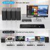 ATLAHET HDMI KVM Switch 1 Monitor 4 Computers 8K 60Hz KVM Switches 4 Port for 4PCs Share 1 Monitor and Four USB Devices Like Keyboard Mouse Printer etc. Includes Accessories - 8K view 4
