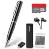 128GB AI Digital Voice Recorder - Voice Activated Audio Recorders, Voice Recording Device with Playback, Portable Taking Device with Noise Reduction, Smart Recorder for Meeting/Course/Lectures view 1