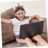 Angoily Unicorn Horn Cat Ear Headphones Fashionable Appearance Gentle Comfortable Earmuffs Boys and Girls Headset Microphone for Gaming Music Study view 2