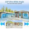 130Wide Angle & Two-Way AudioWireless Security Camera System Outdoor, WiFi Cameras Systems,Video Surveillance DVR Kits view 2