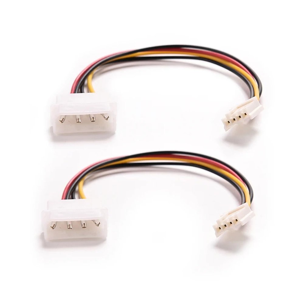 lowmountainswere 1pcs 4 Pin IDE Male to 4P ATA Female Power Cable to Floppy Drive Adapter Computer PC Floppy Drive Connector Cord PSU