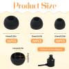 15 Pairs Silicone Ear Buds Headphone Earbuds Replaceable Earphone Covers Earbud Covers Fit in-Ear Headphones Suitable for Almost All Earphones (3 Sizes, Black) view 2