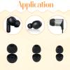 15 Pairs Silicone Ear Buds Headphone Earbuds Replaceable Earphone Covers Earbud Covers Fit in-Ear Headphones Suitable for Almost All Earphones (3 Sizes, Black) view 4