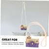 SKISUNO Boys and Girls Camera Model from Beech 2pcs Wooden Camera Toys Plaything for Boys and Girls view 4