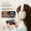GZLMMY Wireless Headphones RGB Lighting Foldable Bluetooth Earphones Gaming Earphone with Mic auriculares (Off-White) view 2