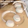 GZLMMY Wireless Headphones RGB Lighting Foldable Bluetooth Earphones Gaming Earphone with Mic auriculares (Off-White) view 3