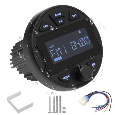 Marine Boat Stereo Receiver,Waterproof Boat Stereo Radio System,AM/FM Radio