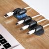 5-Pack Magnetic Cable Clips Cord Organizer - Smoothly Adjustable, Puretor Desk Cable Management Clips. Ideal Wire Holders for Desktop, Nightstand, Wall - Perfect for Home Office, Phone, Car (Black) view 1