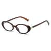 LJCZKA Oval Blue Light Blocking Glasses for Women Men Small Oval Computer Glasses Anti Eyestrain for Reading Texting Gaming view 1