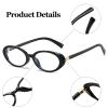 LJCZKA Oval Blue Light Blocking Glasses for Women Men Small Oval Computer Glasses Anti Eyestrain for Reading Texting Gaming view 4