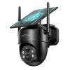 COOAU Solar Security Cameras Wireless Outdoor  Low-Light Rechargeable, Easy to Install, 2K 360 Camera for Home Security, Surveillance Cam with AI Smart Detection, Color Night Vision, IP66, Alexa view 1