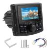 Boat Radio Marine Stereo Receiver,Waterproof Digital Multimedia MP5 Player with 3" LCD Display,Wireless Connection, Multi-Mode Playback AM/FM Tuner, AUX USB Preset EQ Subwoofer, for Car, Boat, ATV, RV view 1