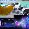 Boat Radio Marine Stereo Receiver,Waterproof Digital Multimedia MP5 Player with 3" LCD Display,Wireless Connection, Multi-Mode Playback AM/FM Tuner, AUX USB Preset EQ Subwoofer, for Car, Boat, ATV, RV view 4