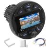 Boat Radio Marine Stereo Receiver,Waterproof Digital Multimedia MP5 Player, 3" LCD Display, Wireless Connection,No CD Player,AM/FM Tuner,AUX USB Preset EQ Subwoofer, for Car,Boat, ATV, Motorcycle, RV view 1