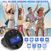 Boat Radio Marine Stereo Receiver,Waterproof Digital Multimedia MP5 Player, 3" LCD Display, Wireless Connection,No CD Player,AM/FM Tuner,AUX USB Preset EQ Subwoofer, for Car,Boat, ATV, Motorcycle, RV view 2