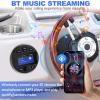 Boat Radio Marine Stereo Receiver,Waterproof Digital Multimedia MP5 Player, 3" LCD Display, Wireless Connection,No CD Player,AM/FM Tuner,AUX USB Preset EQ Subwoofer, for Car,Boat, ATV, Motorcycle, RV view 3