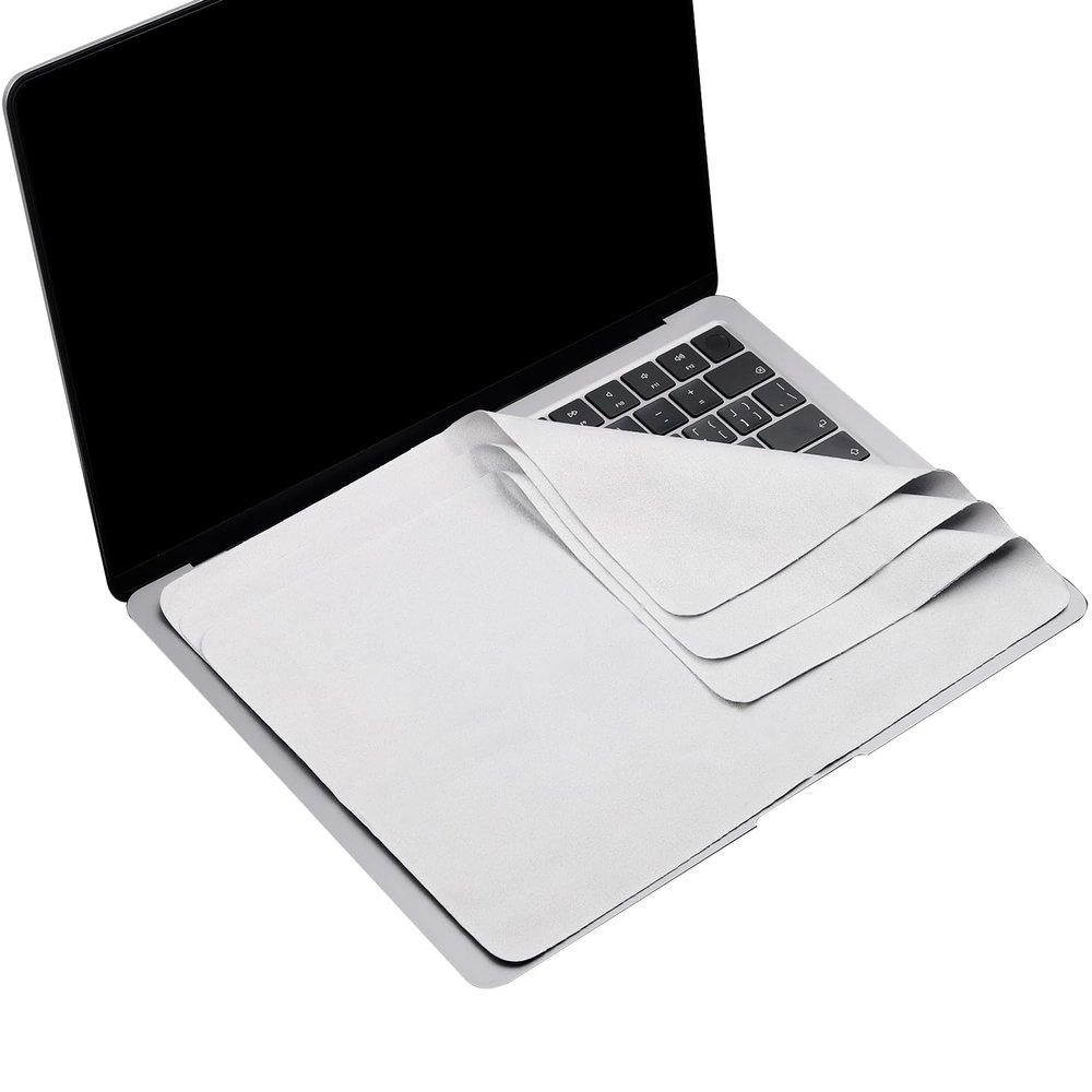3 Pack Microfiber Liner Cleaning Cloth 15" 16" MacBook Air 15.3/MacBook Pro 15 /MacBook Pro 16 inch Screen Keyboard Imprint Protection, Keyboard Protector for MacBook Air/Pro 15"/Pro 16-Grey