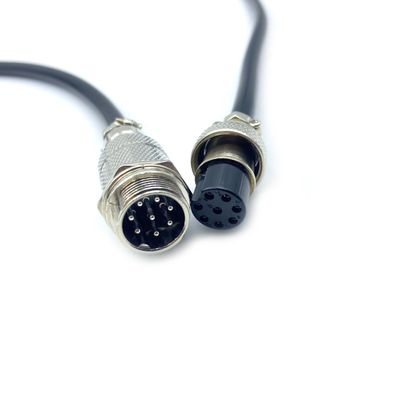 16.4ft GX20 8 Pin Male to Female Cable, GX20 8Pins Female to Male Head Aviation Cordset Electrical Connector Panel Mount Circular Metal Adapter Cordset for Ships 5A 200V 20AWG (5meter)