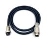 16.4ft GX20 8 Pin Male to Female Cable, GX20 8Pins Female to Male Head Aviation Cordset Electrical Connector Panel Mount Circular Metal Adapter Cordset for Ships 5A 200V 20AWG (5meter) view 4